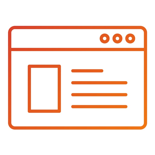 Icon stijl van de advertentie