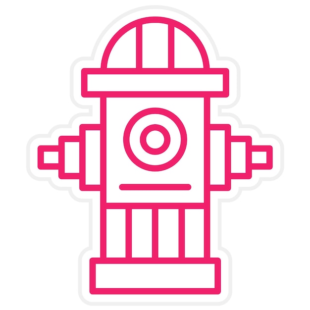Icon stijl van de brandkraan