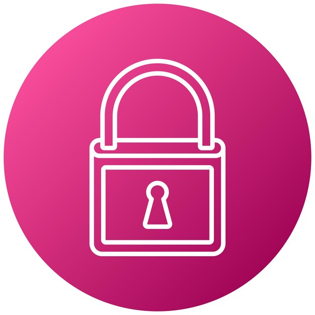 Icon stijl van de hangslot