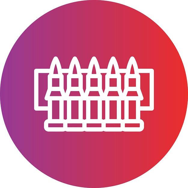 Icon stijl van de munitie