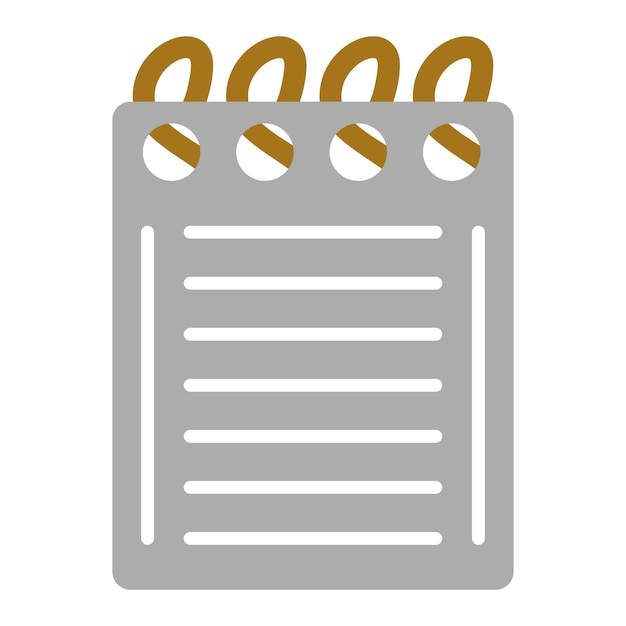 Icon stijl van de notitieboek
