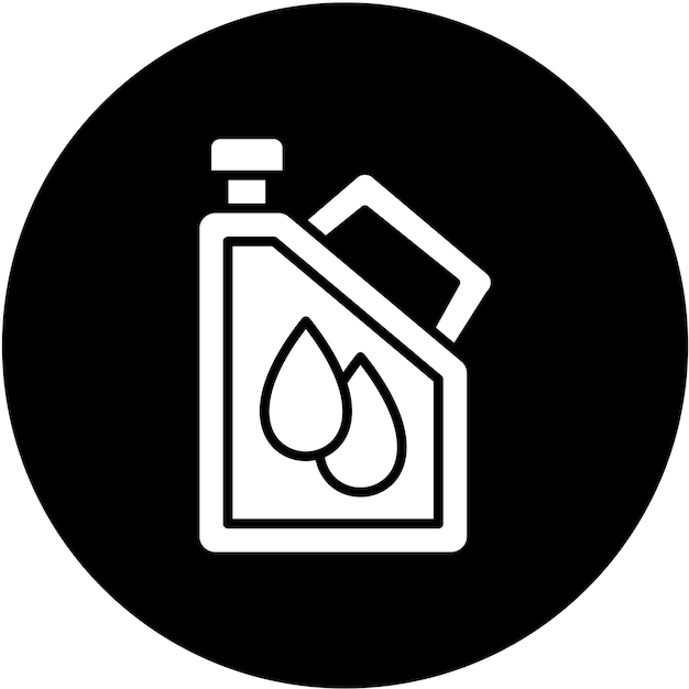 Icon stijl van de oliecontainer