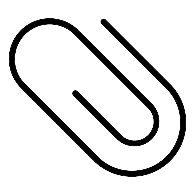 Icon stijl van de paperclip