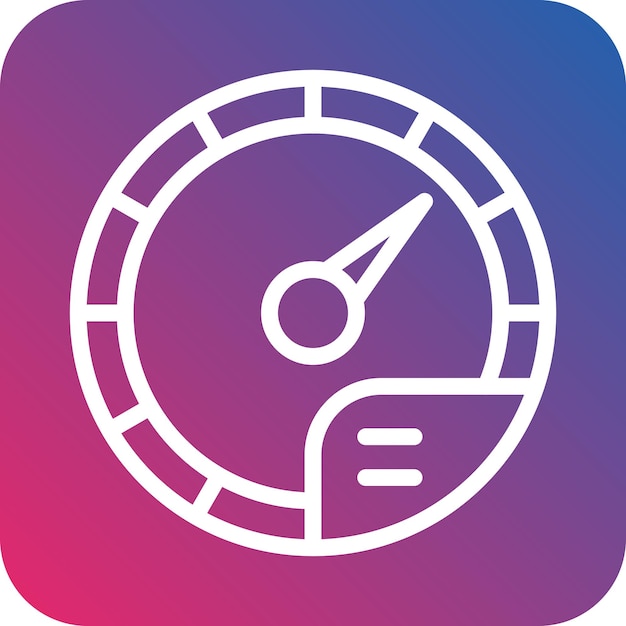 Icon stijl van de snelheidsmeter