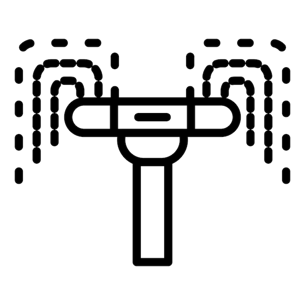 Icon stijl van de sprinkler