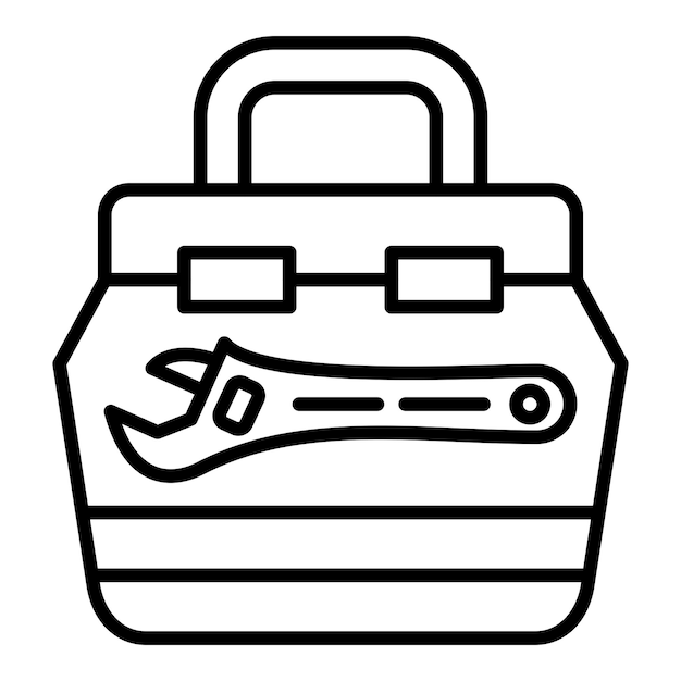 Icon stijl van de toolbox