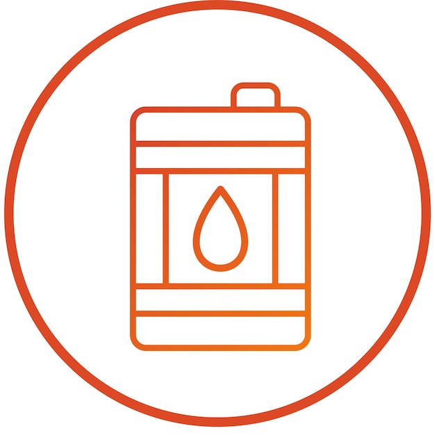 Icon stijl van de vat