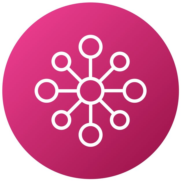 Icon stijl van de Vector Design Service Hub