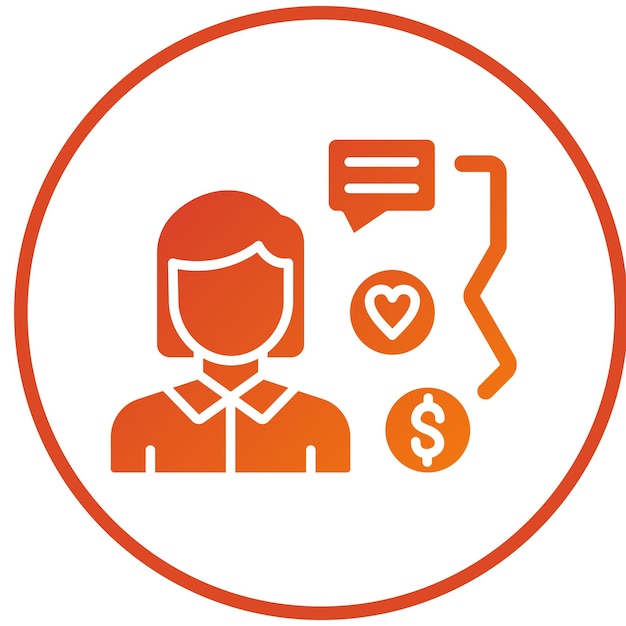 Icon stijl van de vectorontwerpcommissie