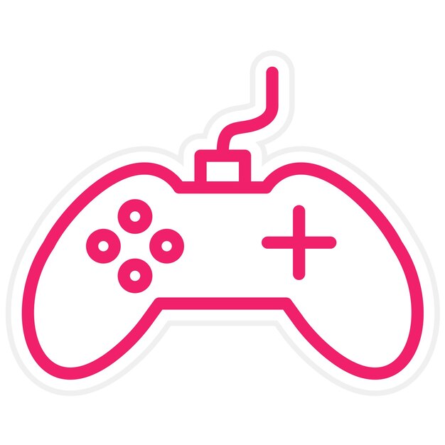 Icon stijl van de vectorontwerpcontroller