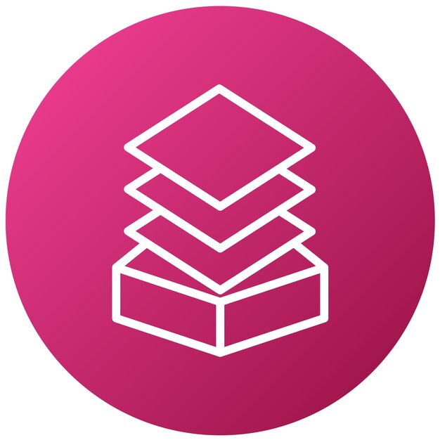 Icon stijl van de vectorontwerplaag