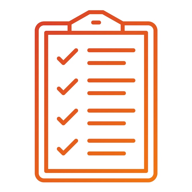 Icon stijl van de vectorontwerplijst