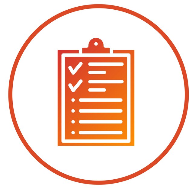 Icon stijl van de vectorontwerplijst