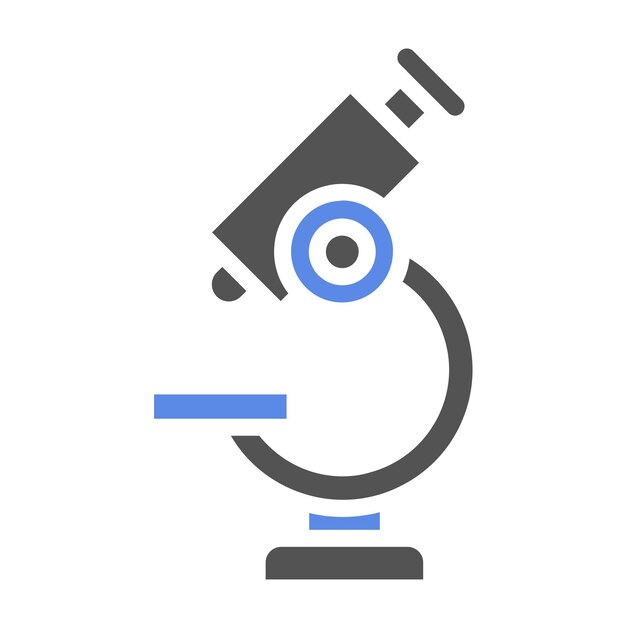 Icon stijl van de vectorontwerpmicroscoop