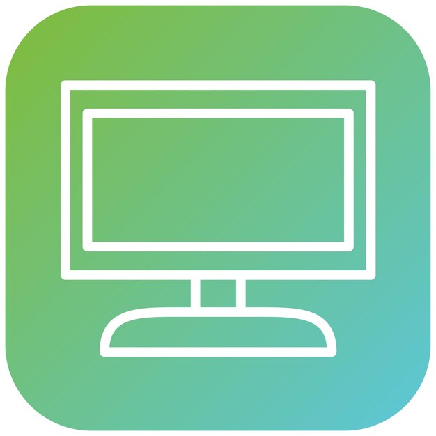 Icon stijl van de vectorontwerpmonitor