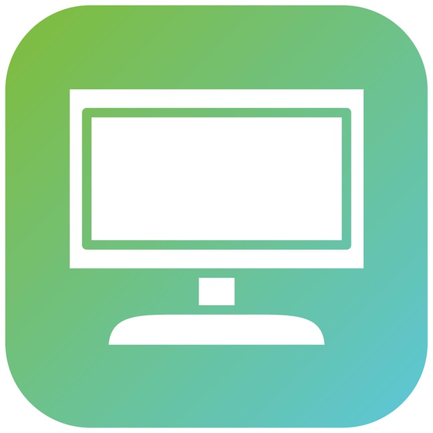 Icon stijl van de vectorontwerpmonitor