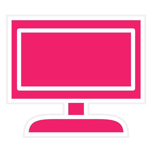 Icon stijl van de vectorontwerpmonitor