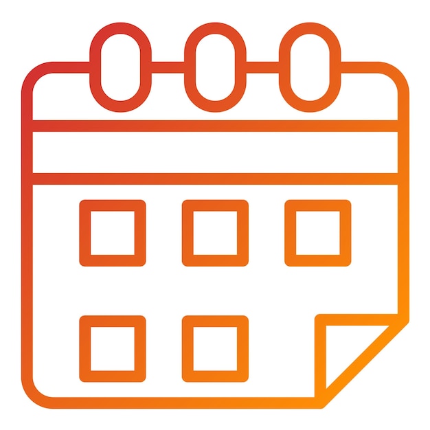 Icon stijl van de vectorontwerpopleidingskalender