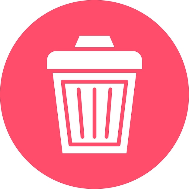 Icon stijl van de vuilnisbak
