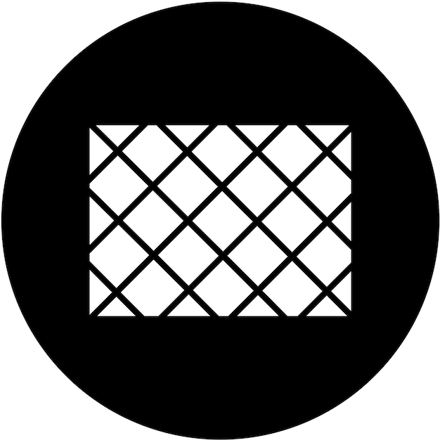 Vector icon stijl van de wafel