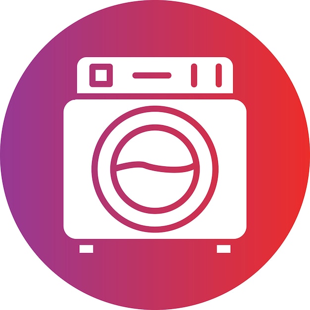 Icon stijl van de wasmachine