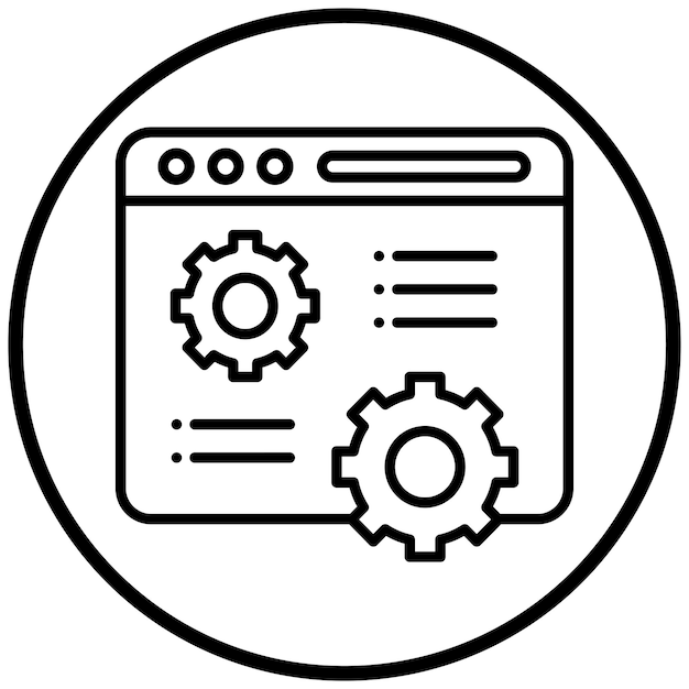 Icon stijl van de website