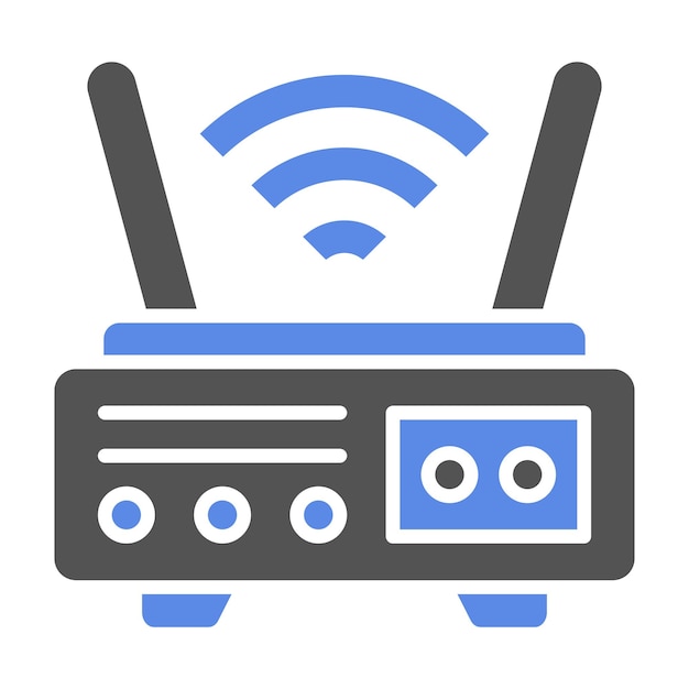 Icon stijl van de WiFi-router