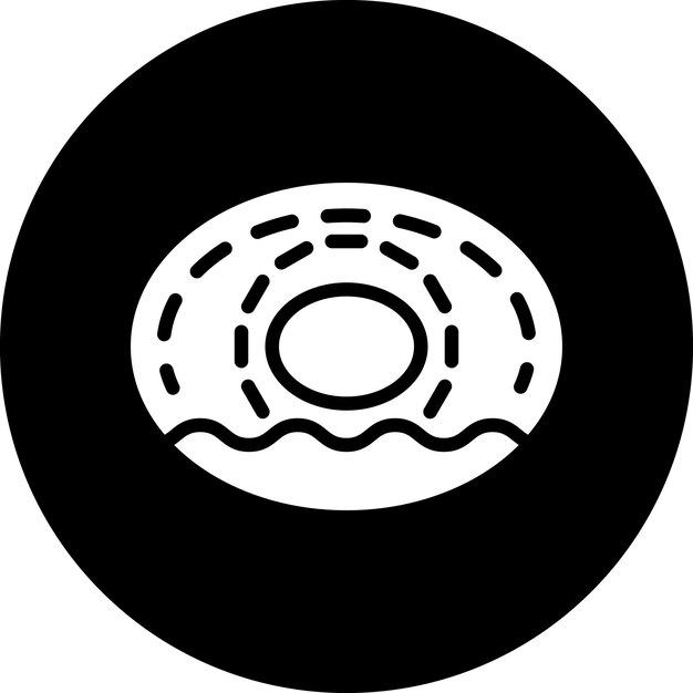 Icon stijl van donut