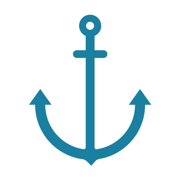 Icon stijl van het ankerschip