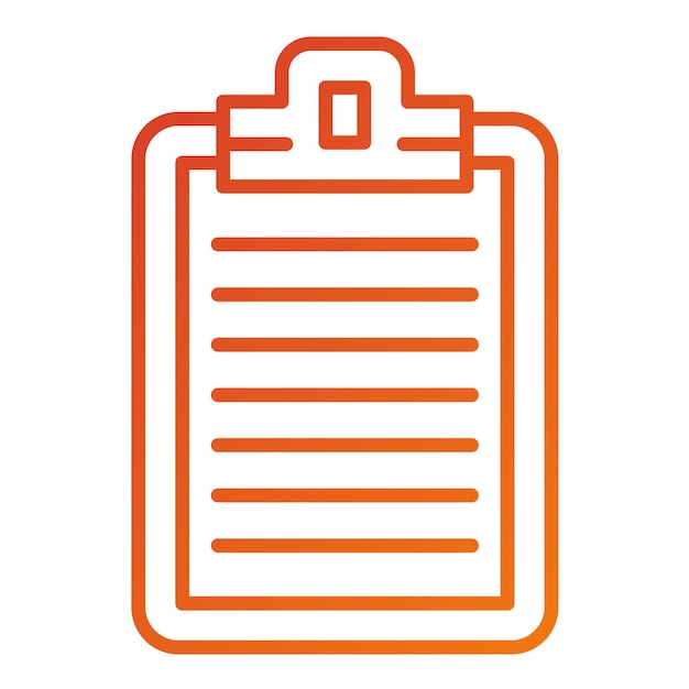 Icon stijl van het klembord
