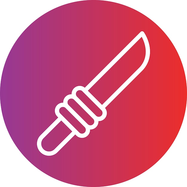 Icon stijl van het mes