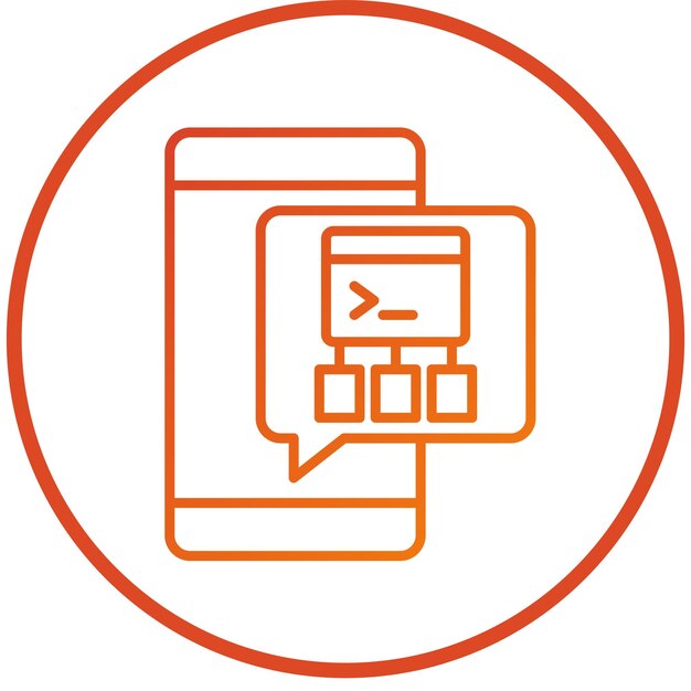 Icon stijl van het Vector Design Framework