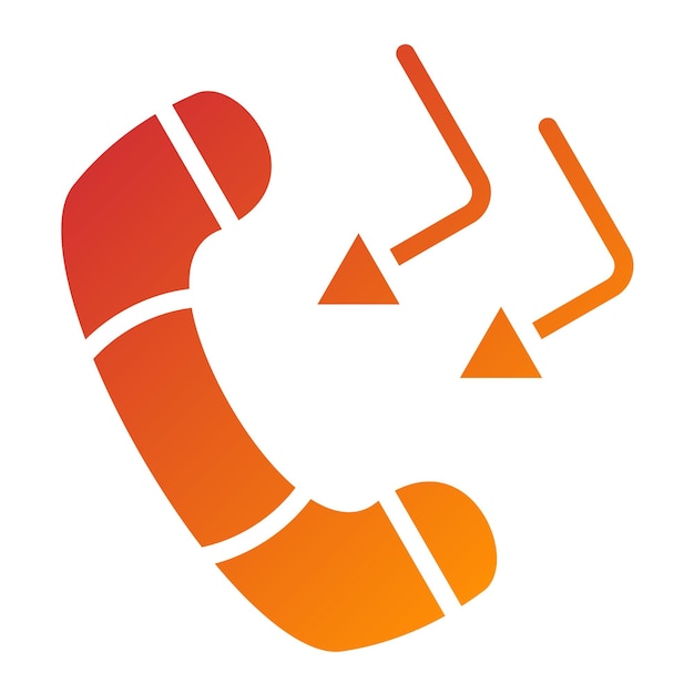 Icon stijl van het vectorontwerp-callback-systeem