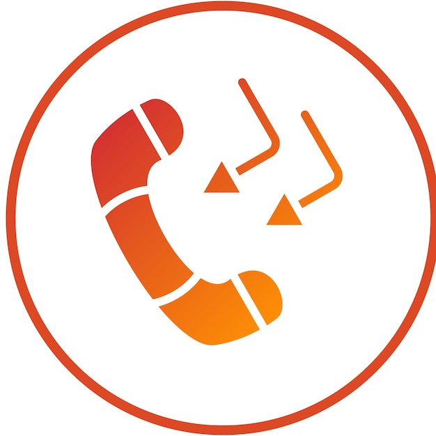 Icon stijl van het vectorontwerp-callback-systeem