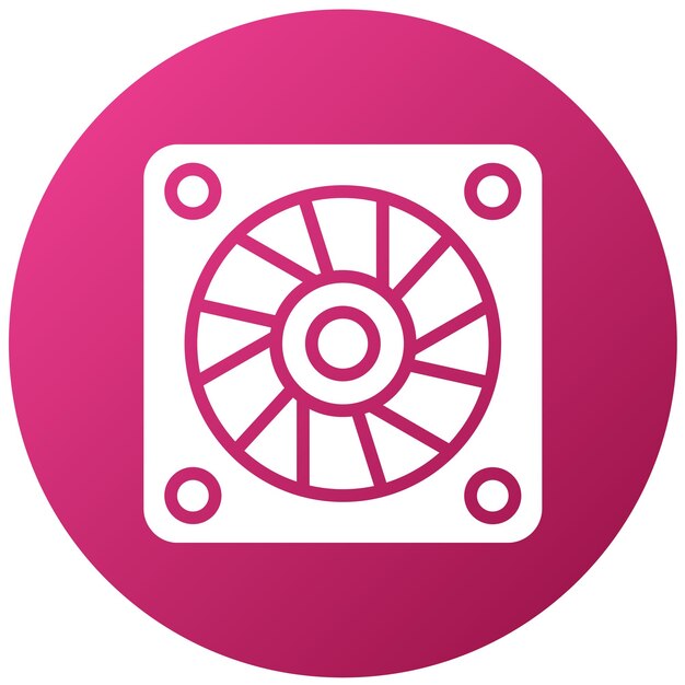 Icon stijl van het vectorontwerp van het koelsysteem