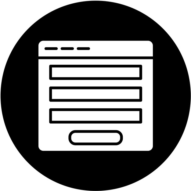 Icon stijl van het vectorontwerpformulier