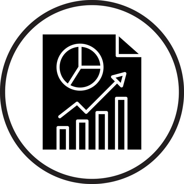 Icon stijl van het vectorontwerpverslag