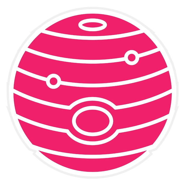 Icon stijl van Jupiter