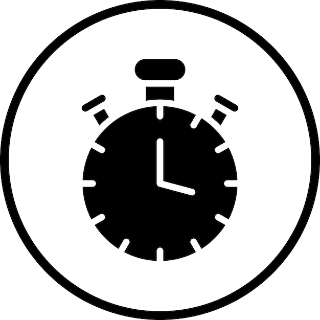Icon stijl van stophorloge