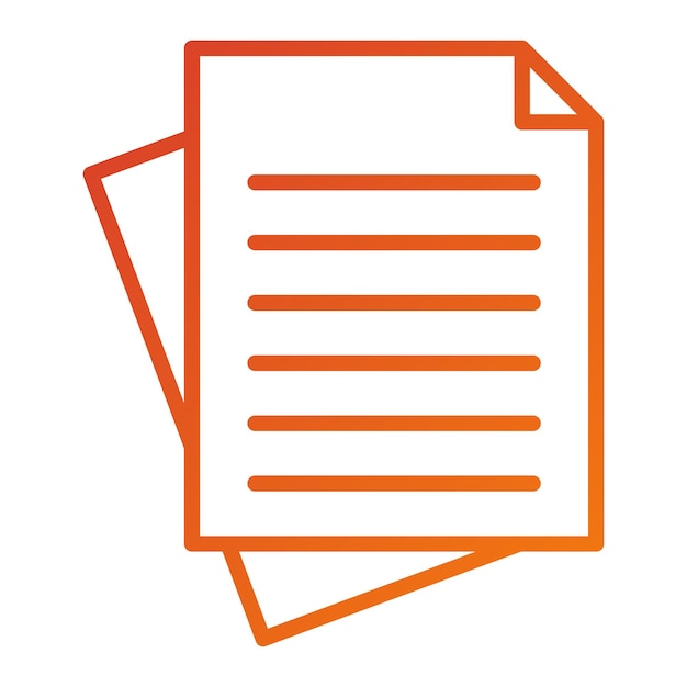 Icon stijl van vectorontwerpdocumenten