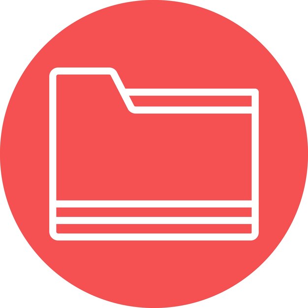 Icon stijl van vectorontwerpmap