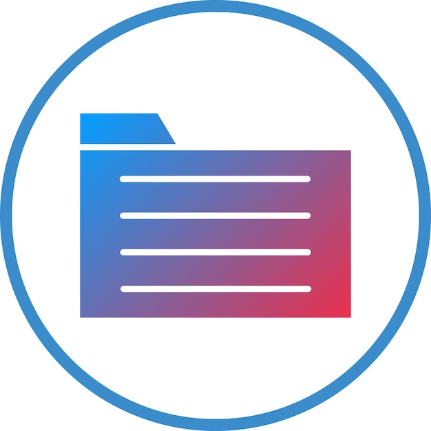Icon stijl van vectorontwerpmap