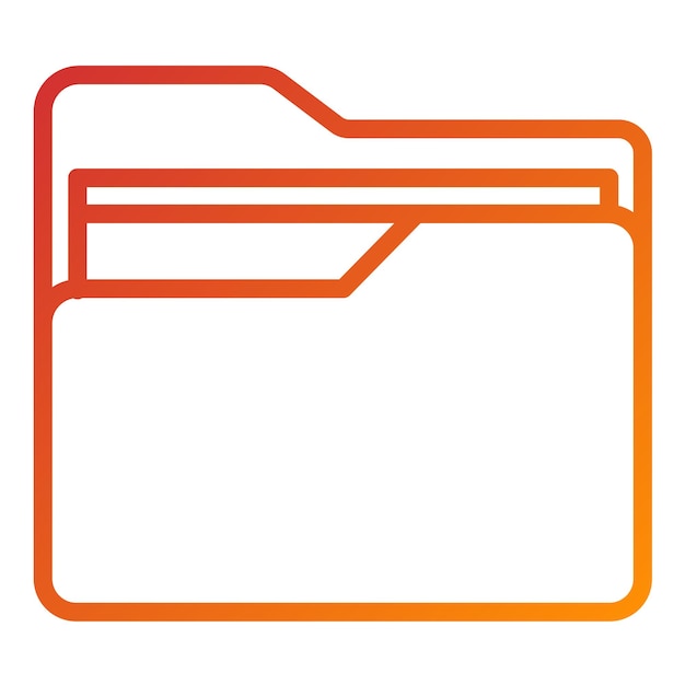Icon stijl van vectorontwerpmap