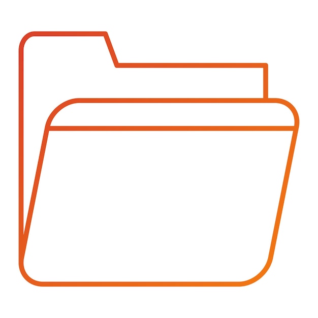 Icon stijl van vectorontwerpmap