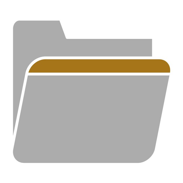 Icon stijl van vectorontwerpmap