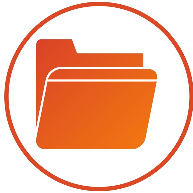 Icon stijl van vectorontwerpmap