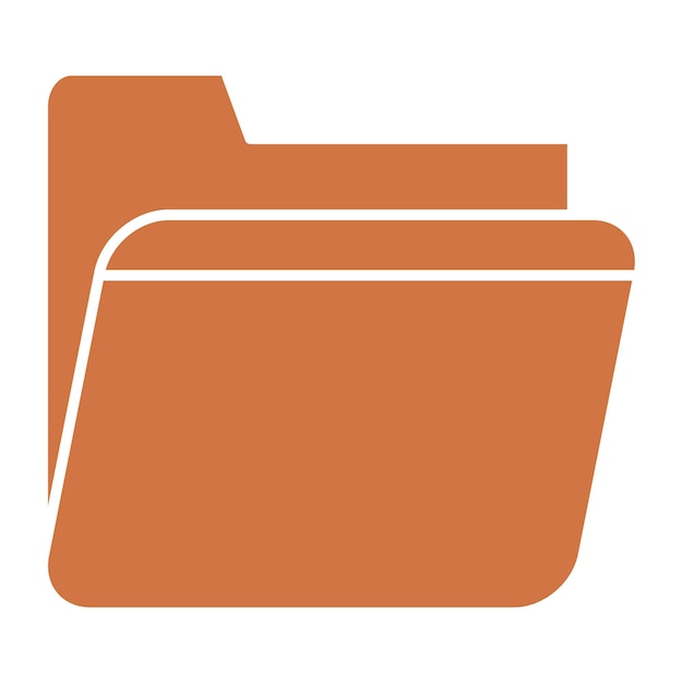 Icon stijl van vectorontwerpmap