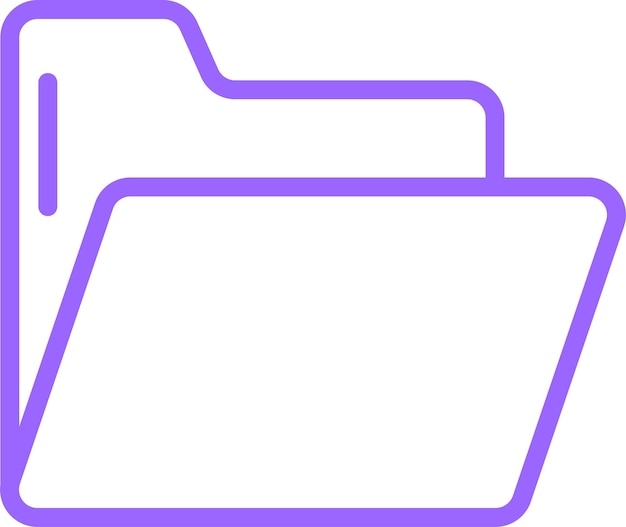 Icon stijl van vectorontwerpmap