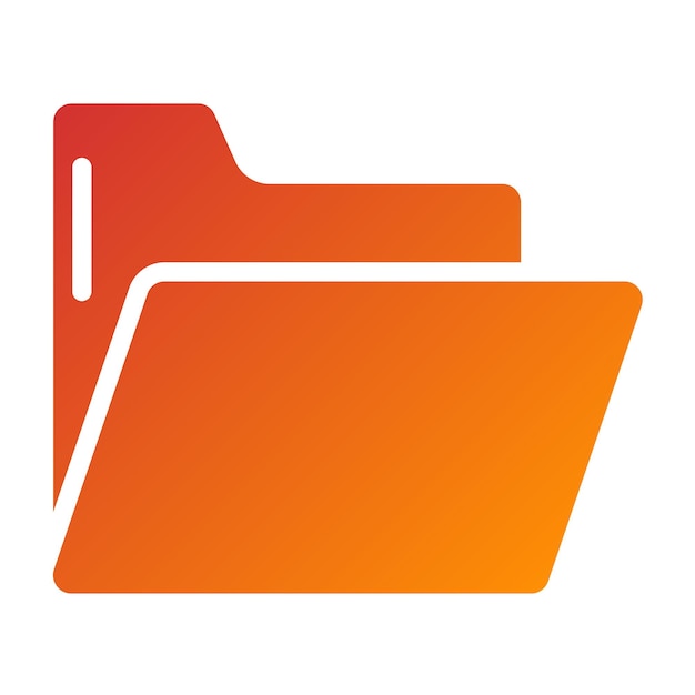Icon stijl van vectorontwerpmap