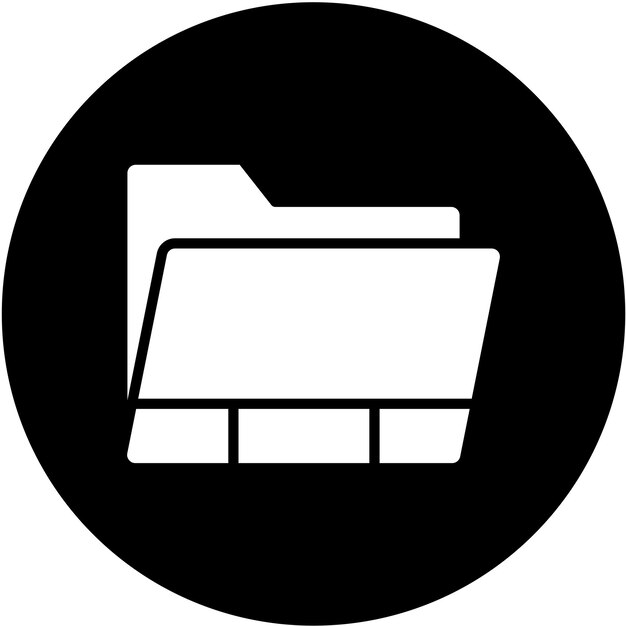 Icon stijl van vectorontwerpmap